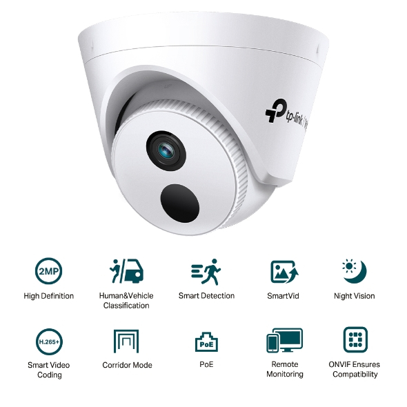 [Hỏa Tốc] Camera IP TP-Link CCTV VIGI C420I 2MP Hỗ Trợ Hồng Ngoại, Phát Hiện Thông Minh