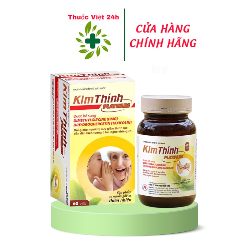 Kim Thính Platinum - Hỗ Trợ Tăng Cường Lưu Thông Khí Huyết - Hộp 60 viên - ThuocViet24h