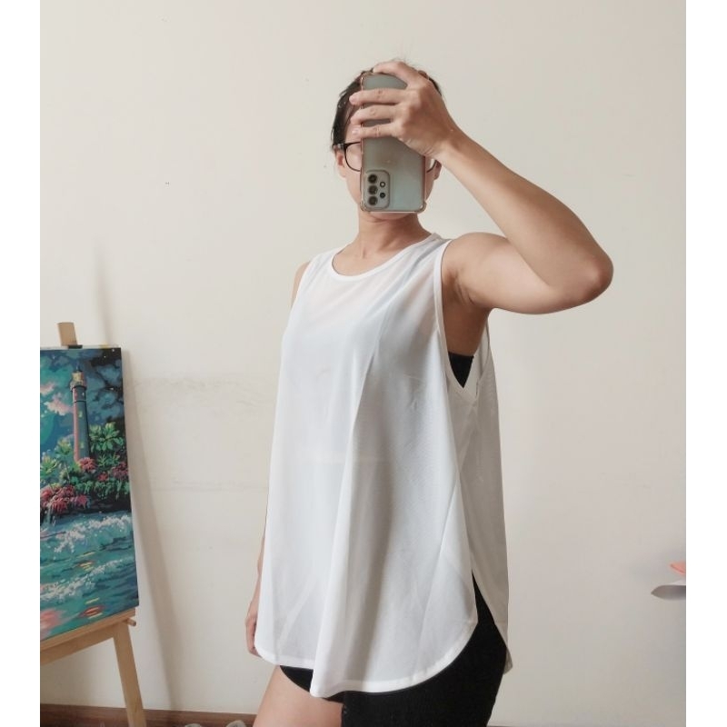 ÁO TANK TOP NỮ TẬP GYM VẢI LƯỚI SIÊU THOÁNG MÁT THOẢI MÁI VẬN ĐỘNG