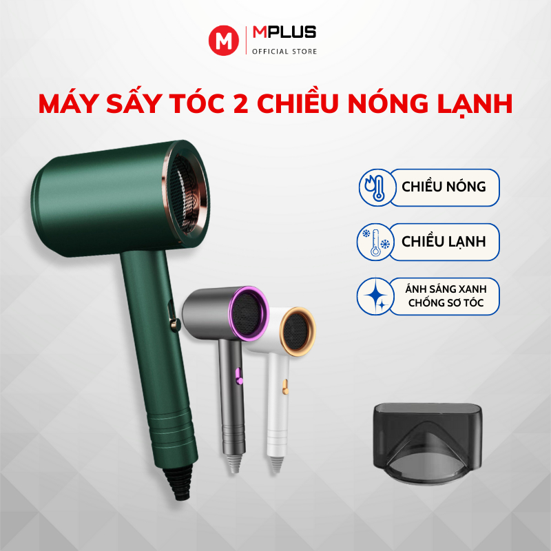 Máy Sấy Tóc 2 Chiều Nóng Lạnh Công Suất Lớn 2000W, Đầu Sấy Tạo Kiểu Đa Năng Chăm Sóc Tóc Chuẩn Salon-mp