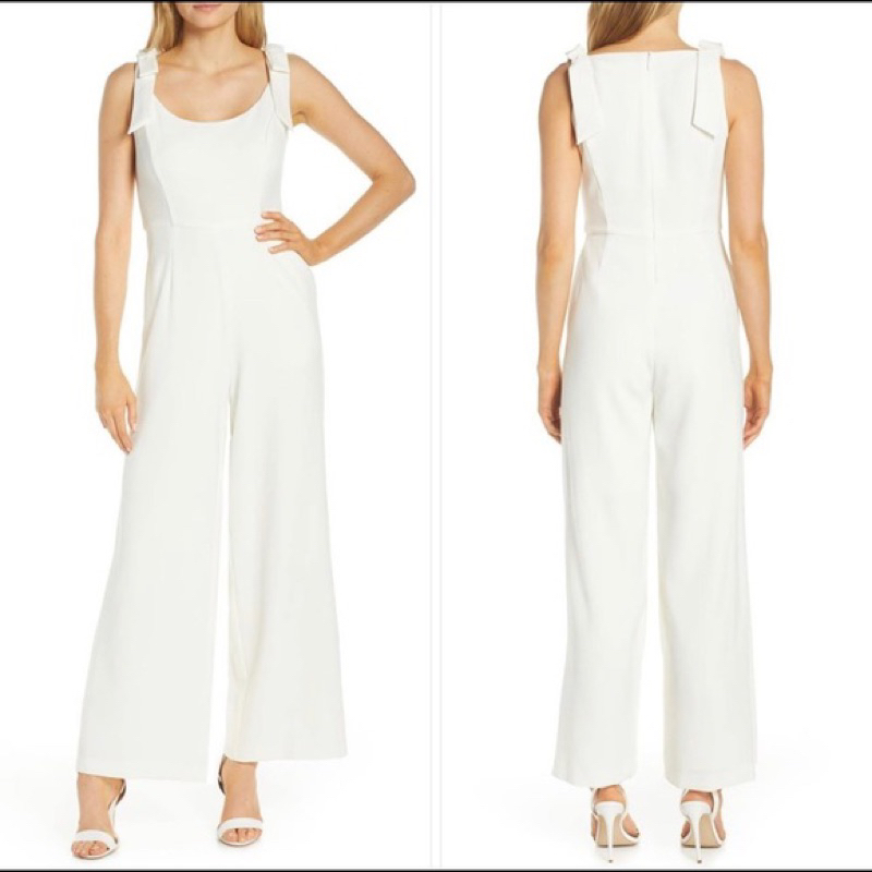 Jumpsuit đỏ nơ vai Julia Jordan size 8
