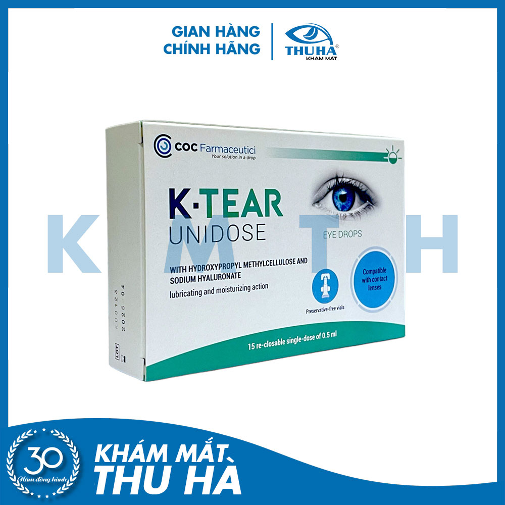 Dung dịch nhỏ mắt K-Tear Unidose [Hộp 15 Tép]