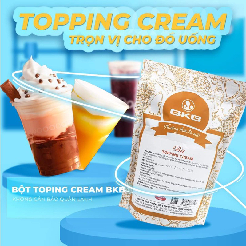 Bột Topping Cream BKB thay rich 500gr