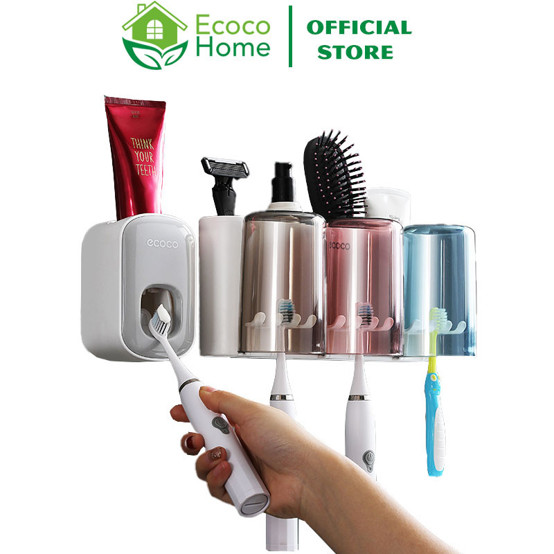 Bộ Nhả Kem Đánh Răng, Kèm Nhả Kem Đơn Ecoco