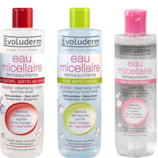 Tẩy Trang Evoluderm Eau Micellar Cleasing Water - nước tẩy trang 500ml