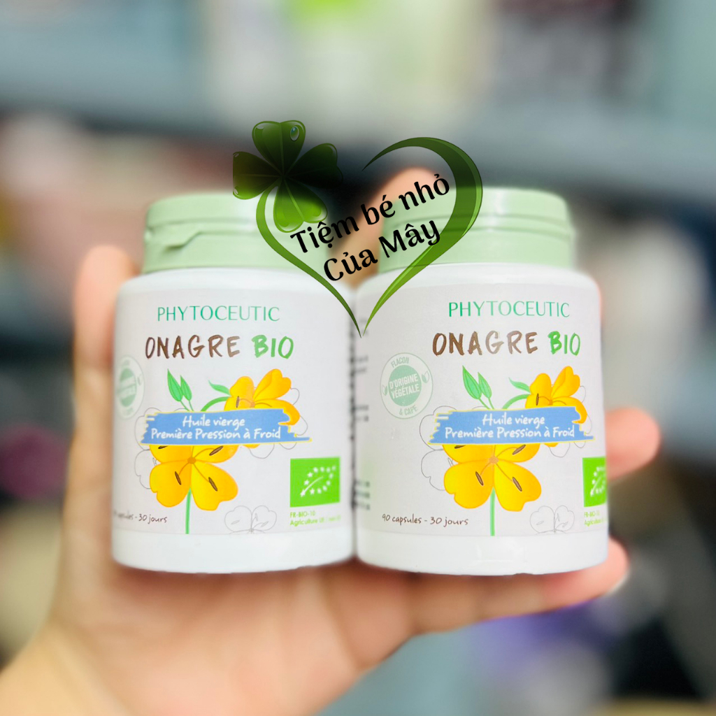Viên uống tinh dầu hoa anh thảo hữu cơ Pháp Huile Onagre Bio Phytoceutic 90viên