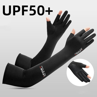 Găng Tay Chống Nắng Nam Nữ Dài Xỏ Hở 2 Ngón Chống Tia Uv Bao Tay Ống Câu Cá Đạp Xe Lái Xe Máy Đi Phượt Thoáng Khí