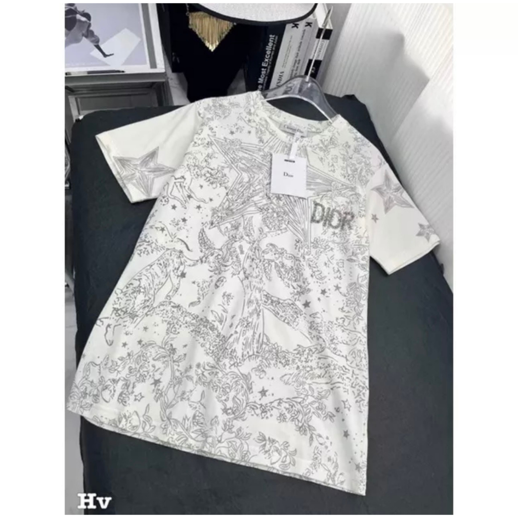 Áo Thun Di.or In Tay Hình Sao Form Rộng Tay Lỡ, Áo Phông Di.or | BigBuy360 - bigbuy360.vn