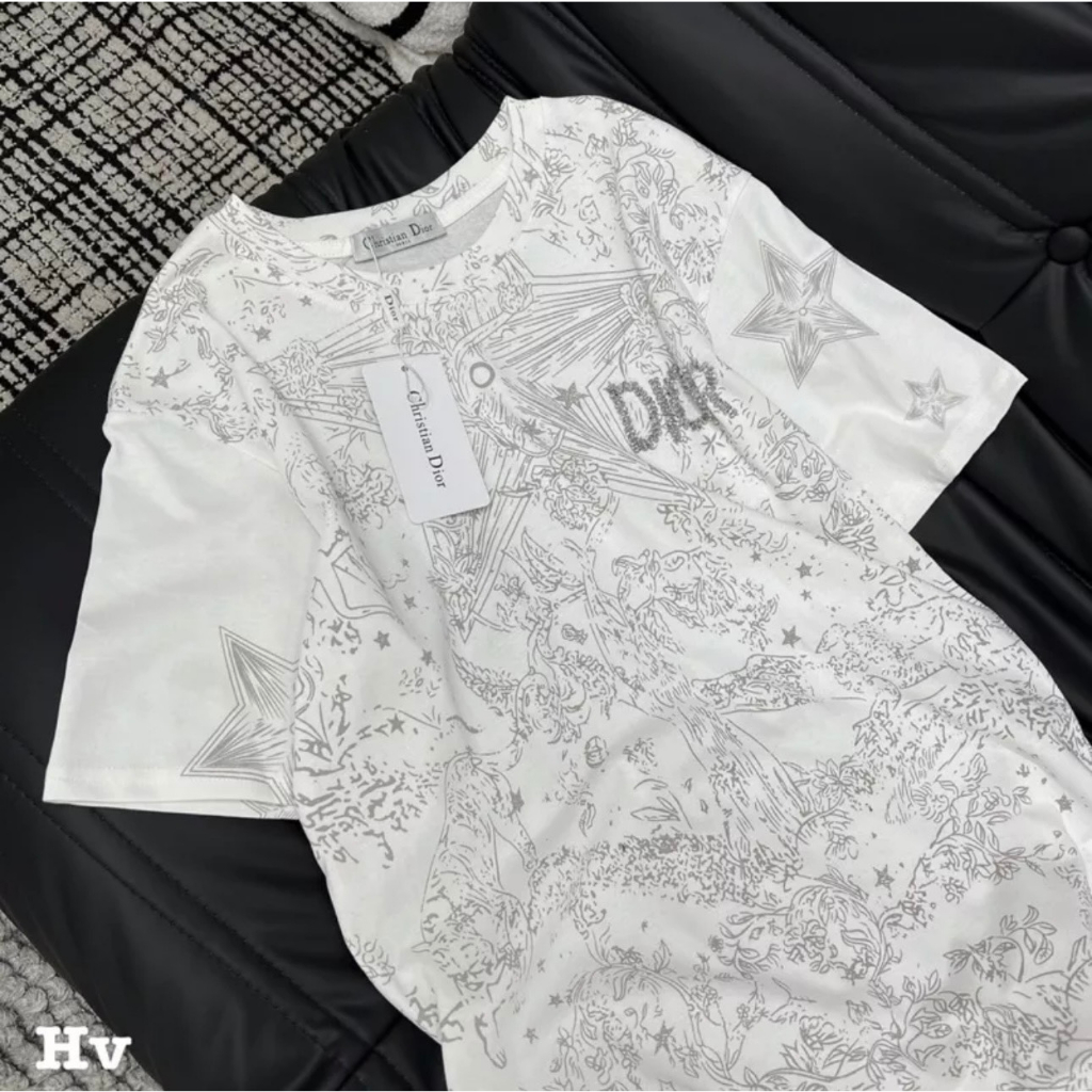 Áo Thun Di.or In Tay Hình Sao Form Rộng Tay Lỡ, Áo Phông Di.or | BigBuy360 - bigbuy360.vn