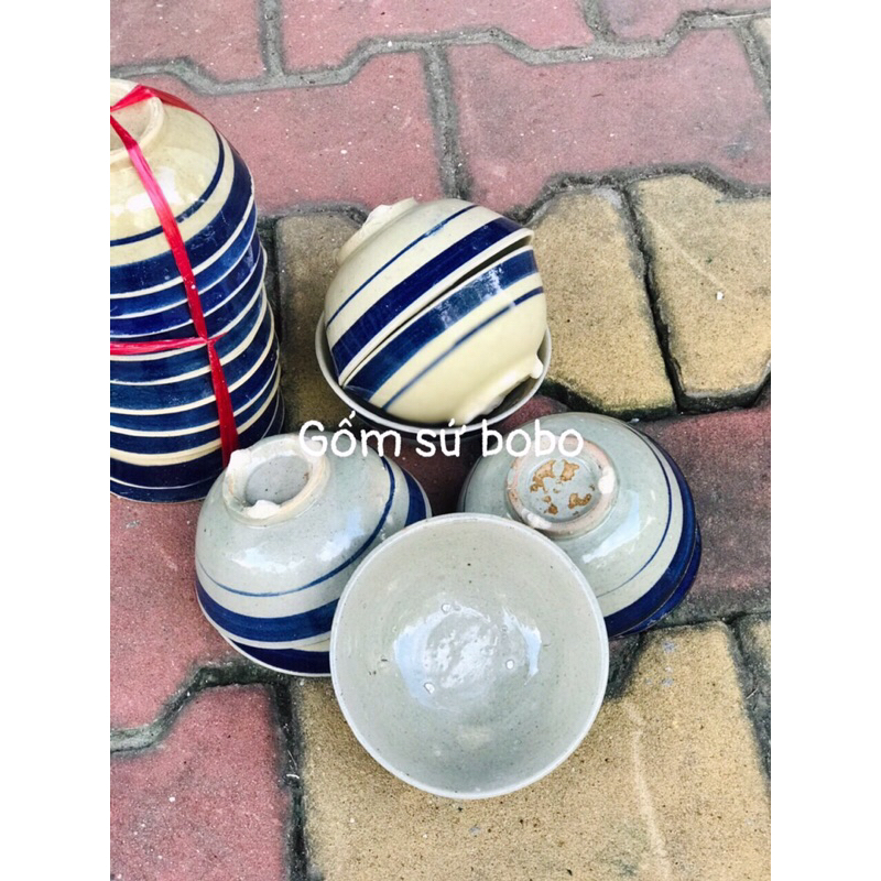 Combo 10 chén đá chỉ xanh