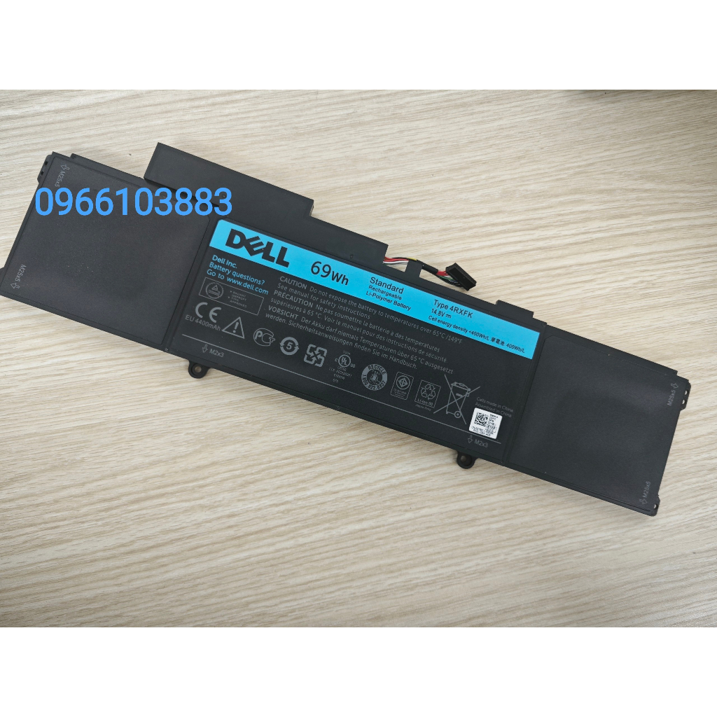 Pin Dành Cho Laptop Dell XPS 14 Ultrabook XPS L421 L142x 14-L421x XPS 14 L421X 14Z (4RXFK) – 69WH Zin New