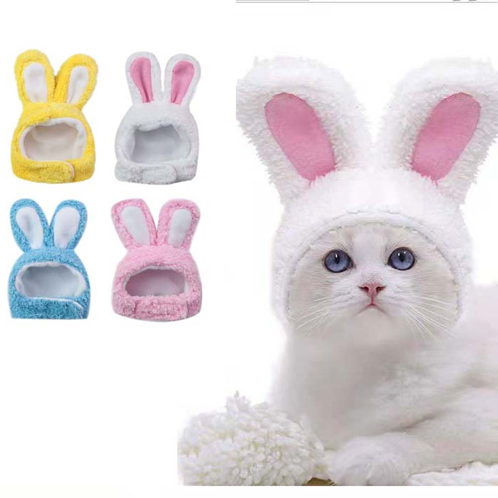 Mũ nón Tai Thỏ Ngộ Nghĩnh tai thỏ Dành Cho Thú Cưng