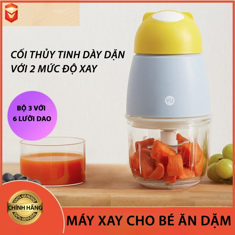 Máy Xay Ăn Dặm Bear B02R1 0,6L Đa Năng Cao Cấp, Xay Thực Phẩm Cho Bé, Xay Thịt, Xay Cá