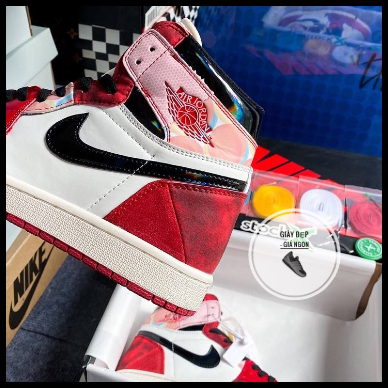 Giày Spider-Man × Air Jordan 1 Retro High OG SP Next Chapter. Giày thể thao cổ cao spider man hot trend bản đẹp