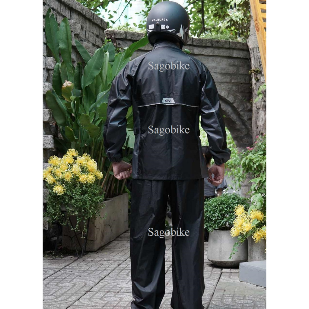 Áo mưa bộ Givi RRS07, áo mưa chống thấm givi