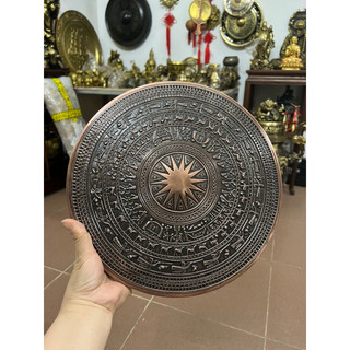 Trống đồng treo tường trồng đồng phong thuỷ may mắn