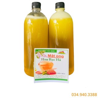 1Lít Mật ong bạc hà nguyên chất cao nguyên đá Hà Giang