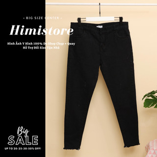 [CÓ SẴN] Quần Jean Nữ Big Size Himistore Form Dáng Ôm Lưng Cao Ngang Rốn Co Dãn Tốt