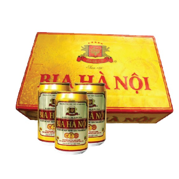Thùng 24 lon bia hà nội 330ml