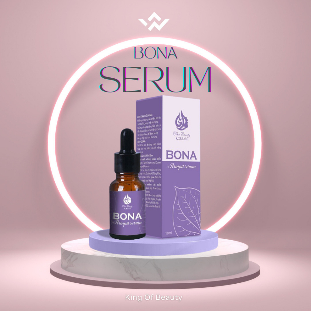 Serum  Bona King Diamond Pharma 10ml tác dụng hết hôi nách, hôi chân, mồ hôi tay chân vĩnh viễn