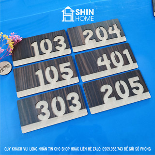 Bảng Số Phòng Bằng Gỗ 2 Lớp [DOHU356] Miễn Phí Thay Đổi Nội Dung Theo Yêu Cầu (Có Sẵn Keo Dán Tường)