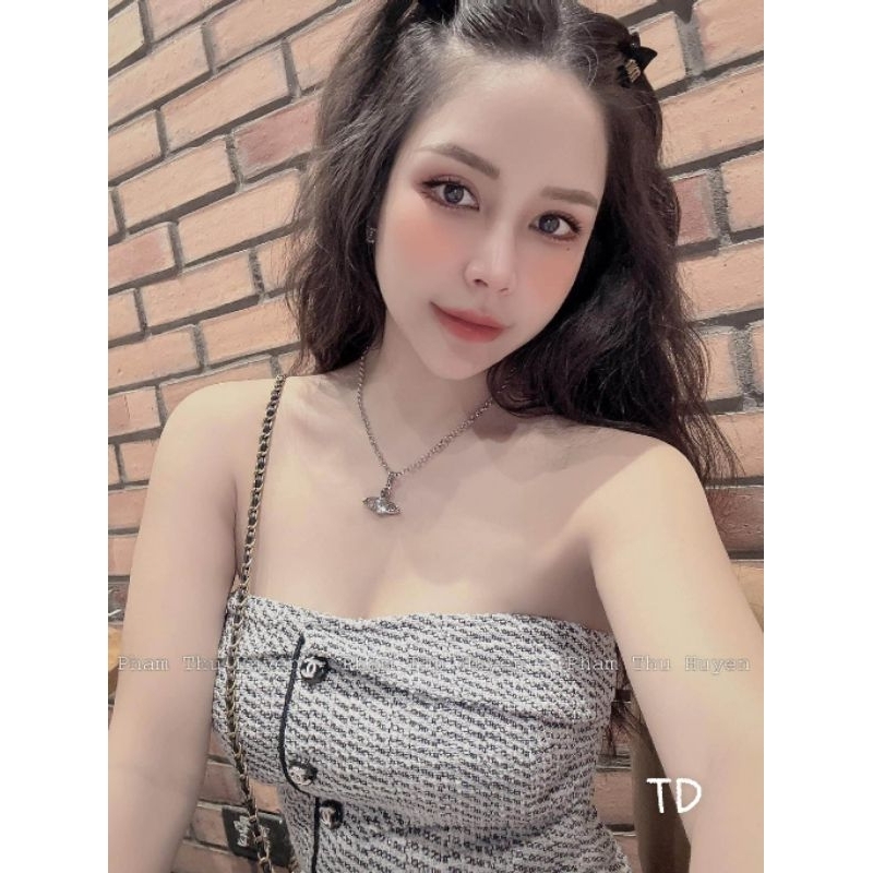 Áo quây khuy chữ x hàng QC