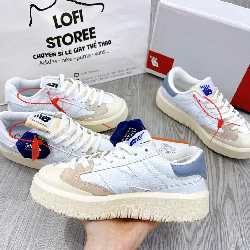 Giày thể thao xám trắng mới , giày độn các màu đế cao