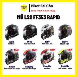 MŨ BẢO HIỂM FULLFACE LS2 FF353 RAPID - Biker Sài Gòn