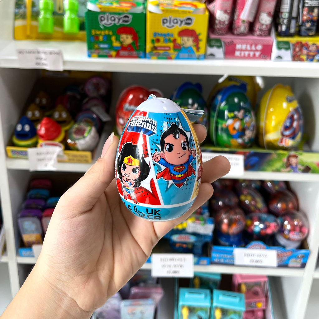 Kẹo trứng đồ chơi DC Super Friends Relkon