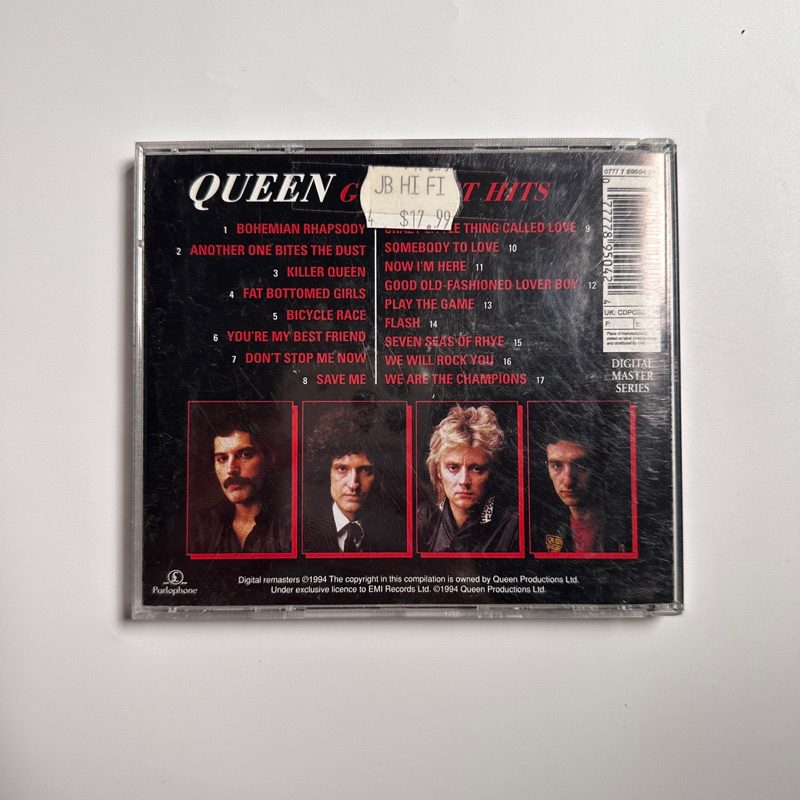 Đĩa CD gốc Queen Greatest Hits