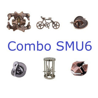 Combo SMU6_Đồ chơi trí tuệ Khóa Kim Loại Puzzle Puzzle - Thử thách giải đố thông minh