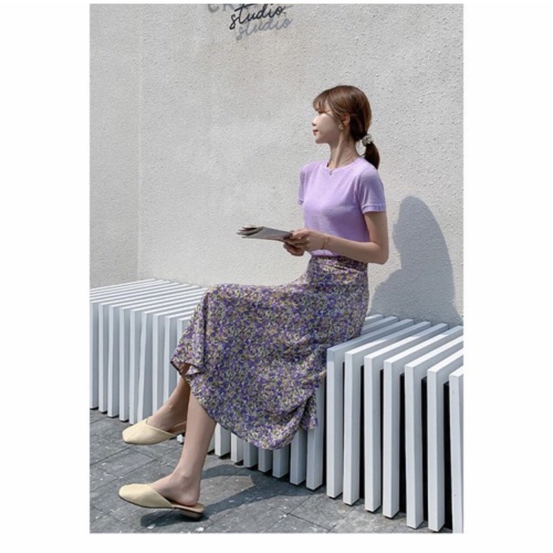 Chân váy Hoa Nhí Chiffon Siêu Đẹp