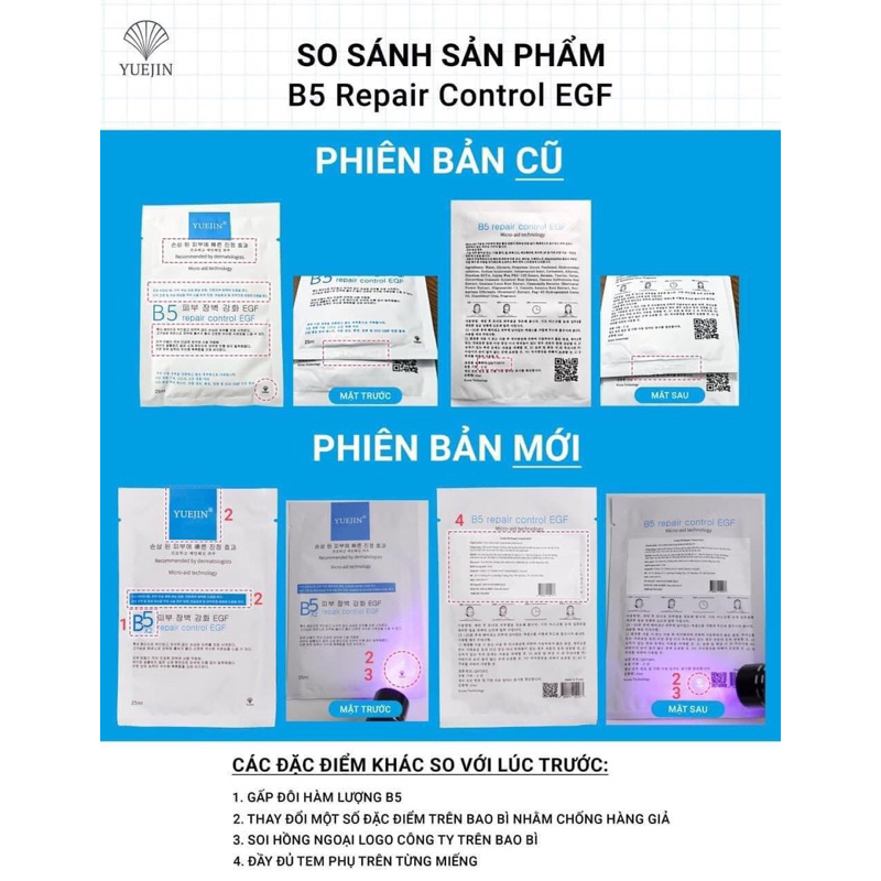 MẶT NẠ YUEJIN B5 REPAIR CONTROL EGF 25ML