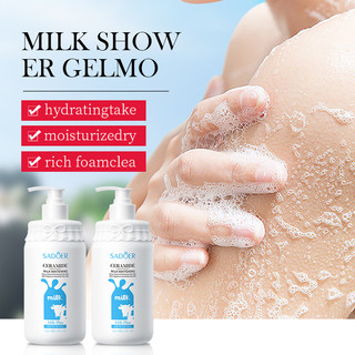 (HCM) SỮA TẮM SỮA BÒ CERAMIDE milk whitening dưỡng trắng sáng mịn da SADOER 500ml