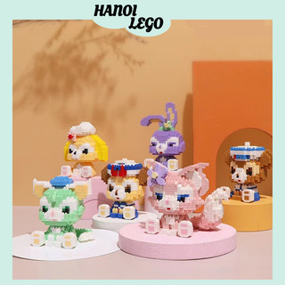 Mô hình lắp ráp đồ chơi lắp ráp xếp hình lắp ghép mini cute nhân vật hoạt hình
