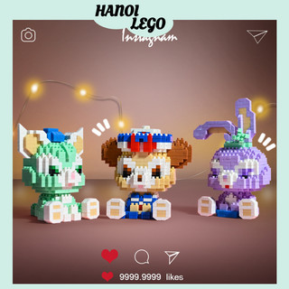 Mô hình lắp ráp phi hành gia mini phát sáng, Đồ chơi lắp ráp dễ thương