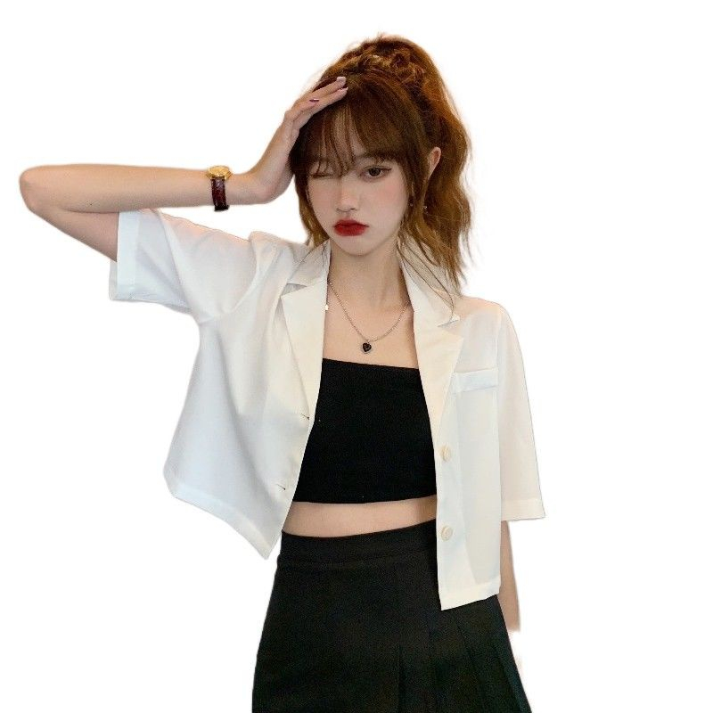 Áo Khoác Mỏng Ngắn Tay Dáng Rộng Thời Trang Mùa Hè Cho Nữ