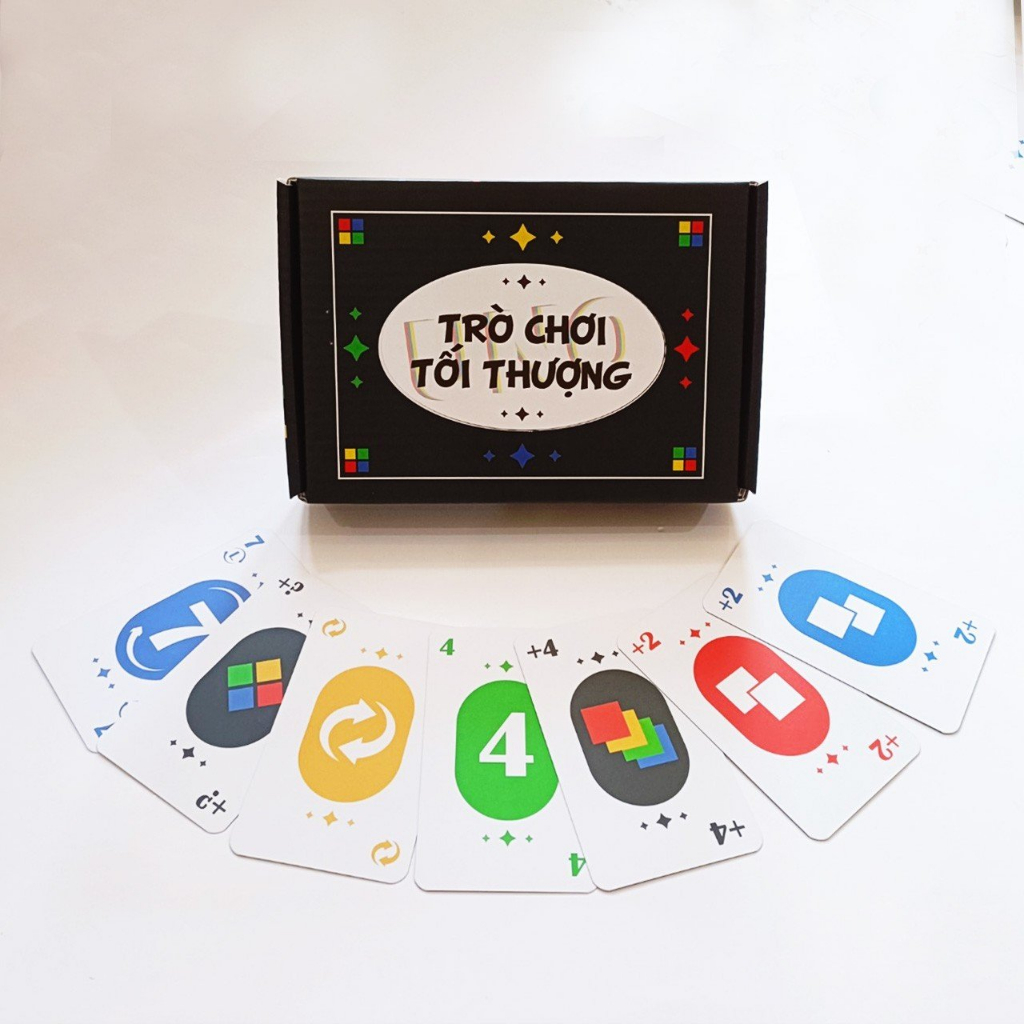 Bộ bài TRÒ CHƠI TỐI THƯỢNG gồm 174 lá, bộ bài ĐẦY ĐỦ NHẤT chơi siêu lầy lội cùng bạn bè gia đình.