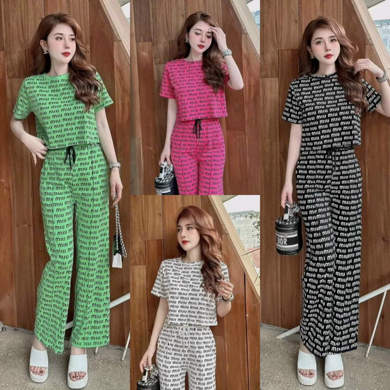BỘ DÀI QUẦN ỐNG RỘNG MIUMIU