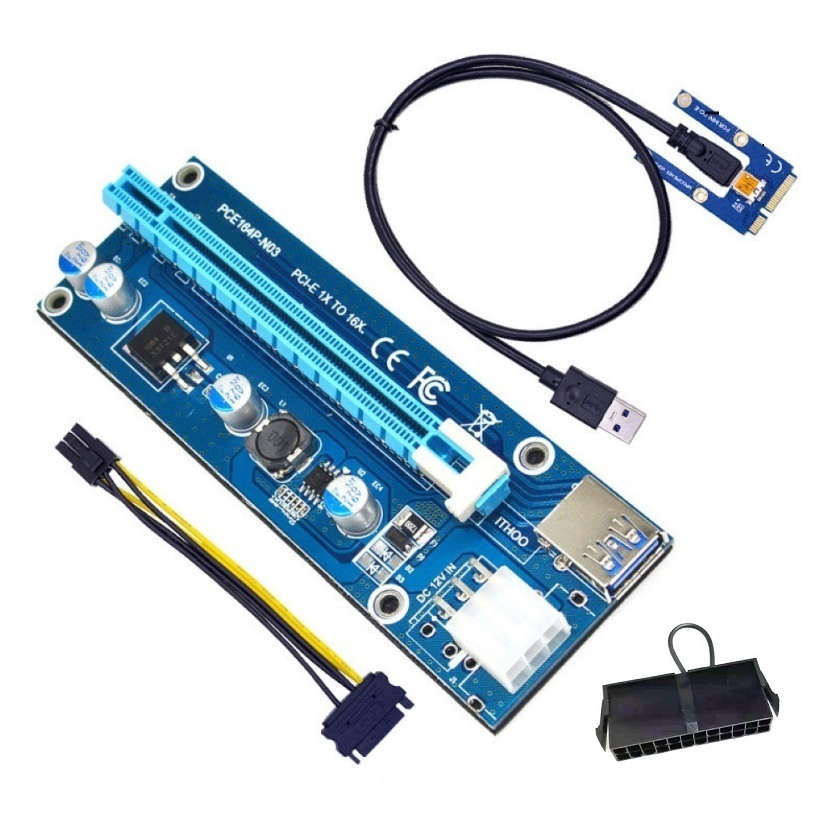 Riser Mini PCIE to PCIE 16x Lắp VGA rời cho Laptop