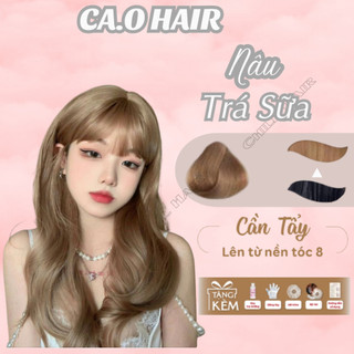 Thuốc nhuộm Tóc, Màu Nâu Trà Sữa, Nâu Sữa Nhuộm cao cấp tại nhà | Ca.ohairshops