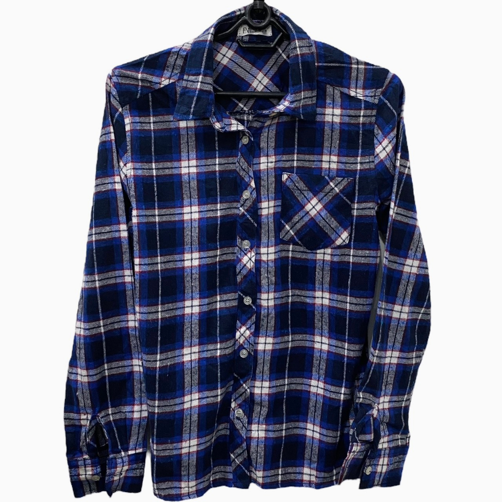 Áo Sơ Mi Sọc Fannel Nhật 2Hand, Áo Tay Dài Secondhand Unisex Nam Nữ Chất Xịn