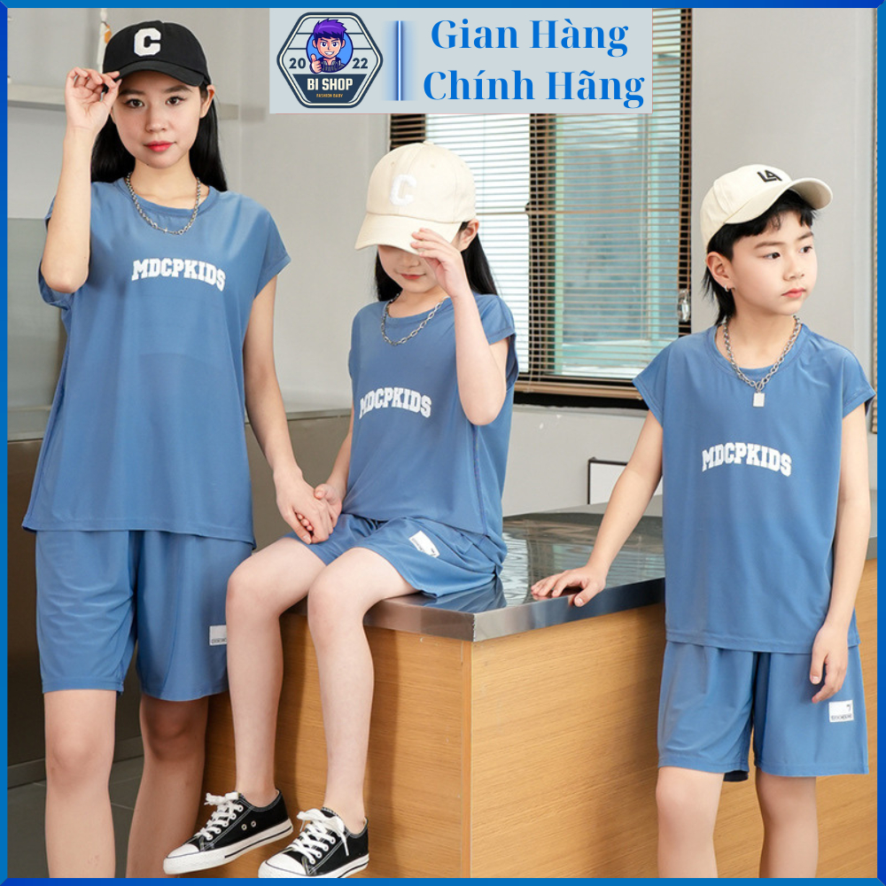 Sét Bộ Ba Lỗ TankTop Mẹ Và Bé 20-55kg Chất Thun Co Dãn Thoáng Khí, Fom Rộng Thể Thao unisex, Set Đồ Sát Nách Tập Gym