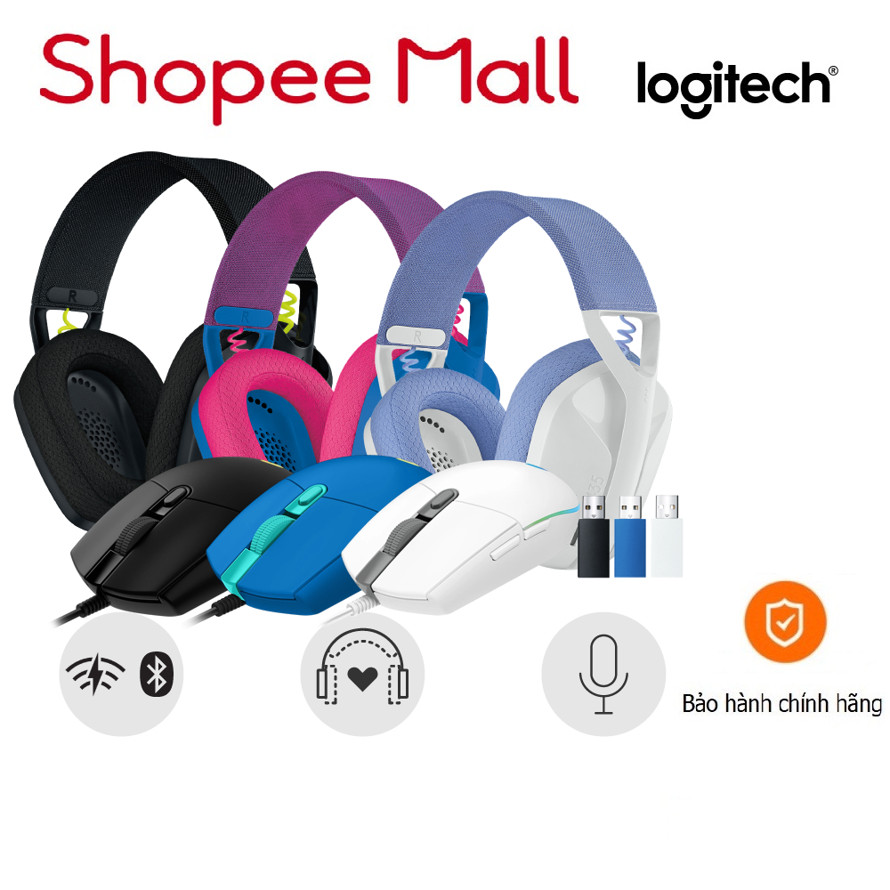 Combo Tai nghe game Logitech G435 và Chuột game Logitech G304