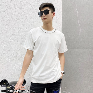 Áo Thun Cotton Đính Đá  Cao Cấp Phong Cách