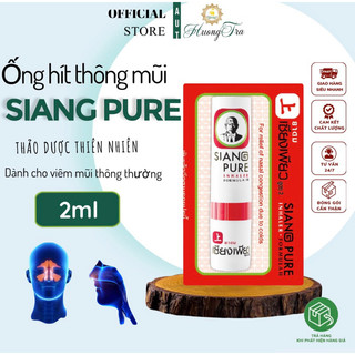 [Dành cho nghẹt mũi do trời lạnh _ Loại 1] Ống Hít Thông Mũi 2 Đầu Siang Pure Inhaler 2 In 1 2ml