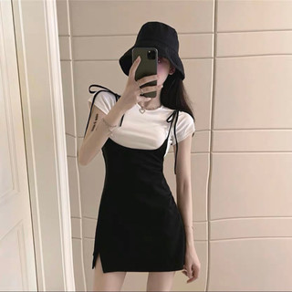 Sét yếm xẻ đùi kèm áo siêu hót