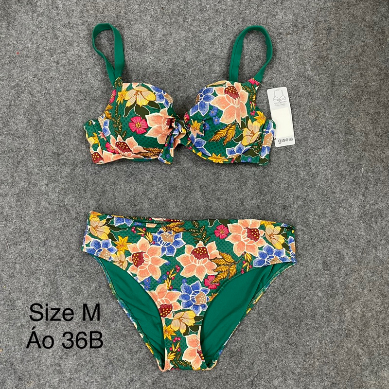 Bikini Hai Mảnh Nâng Ngực Sẵn Mút Ngực Hàng Xuất