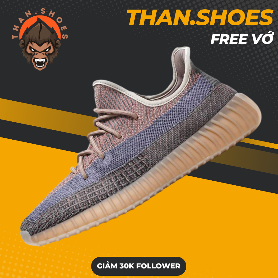 Giày Yz350 V2 Fade, Yz 350 Nâu Đất Hàng Cao Cấp Đế Nén Hạt Chuẩn - Than.Shoes
