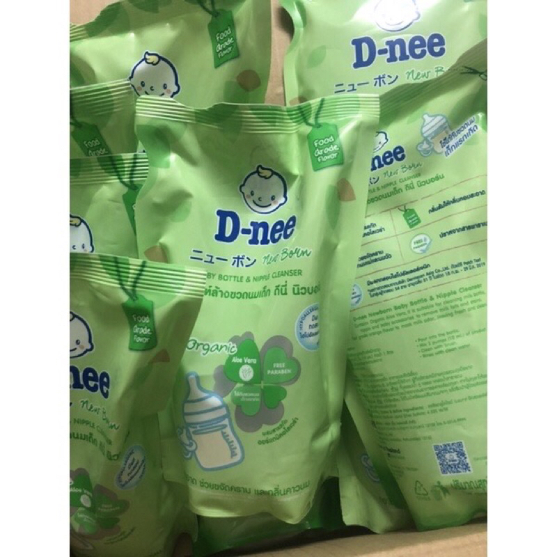 Combo 3 túi nước rửa bình sữa Dnee organic Thái Lan